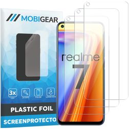 Mobigear Realme 7 Skærmbeskytter Folie - Case Friendly (3-pak)