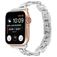 Mobigear Paris Ruostumaton teräs Apple Watch Ranneke Perhoslukko - 42/41/40/38 mm - Hopea