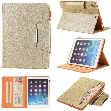 Mobigear Luxury iPad 8 (2020) Cover a libro + Portapenna - Oro