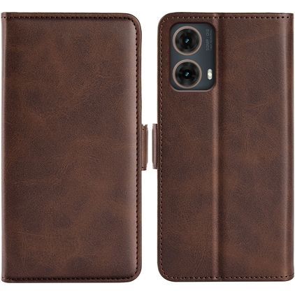 Mobigear Slim Magnet Motorola Moto G85 Wallet case - Brown