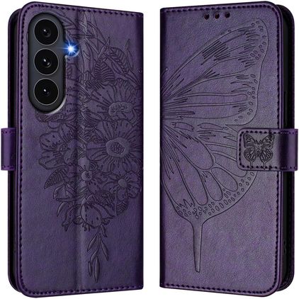 Mobigear Butterfly Samsung Galaxy S26 FE Cover a libro portafoglio - Viola