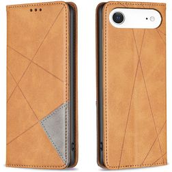 Mobigear Rhombus Slim iPhone Air Cover a libro - Cognac