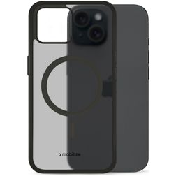 Mobilize Hybrid iPhone 15 MagSafe Funda Plástico rígido Carcasa Antigolpes - Negro