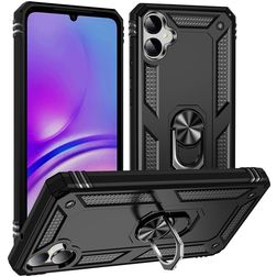Mobigear Armor Ring Samsung Galaxy A05 Plástico rígido Capa traseira Antichoque com anel - Preto