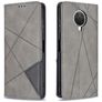 Mobigear Rhombus Slim Nokia G10 Wallet case - Grey