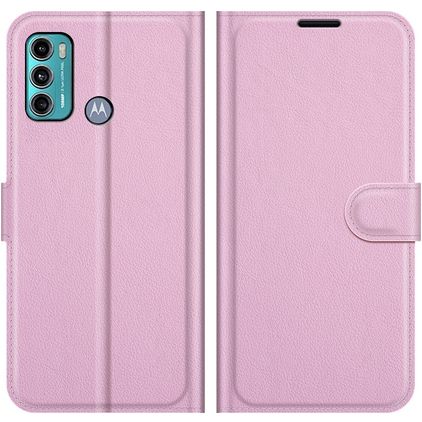Mobigear Classic Motorola Moto G60 Funda tipo libro Cartera - Rosa