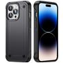 Mobigear Slim Armor iPhone 14 Pro Fodral Hårdplast Skal Stötsäkert - Grå