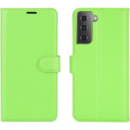 Mobigear Classic Samsung Galaxy S21 Capa livro Carteira - Verde