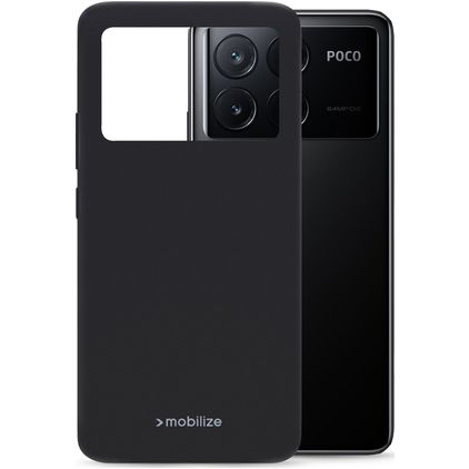 Mobilize Rubber Gelly POCO X6 Pro Flexibel TPU Skal - Matt Black