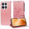Mobigear Flowers Xiaomi 14T Pro Wallet case - Rose Gold