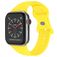 Mobigear Sport Dual Silicone Apple Watch Cinturino Chiusura a perno - 49/46/45/44 mm - Giallo
