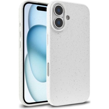 Mobigear Bio iPhone 18 Ympäristöystävällinen materiaali Suojakuori - Valkoinen