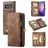 CaseMe 008 Samsung Galaxy S10 Case Detachable 2-in-1 Wallet Case Wallet - Brown