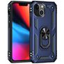 Mobigear Armor Ring iPhone 13 Plástico rígido Capa traseira Antichoque com anel - Azul