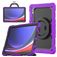 Mobigear RingGuard Samsung Galaxy Tab S10 Ultra Funda Plástico rígido / Silicona Carcasa + Portalápices + Correa bandolera + Soporte - Morado