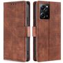 Mobigear Croco POCO X5 Pro Funda tipo libro Cartera - Coñac