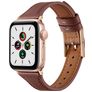 Mobigear Napoli Bracelete Pele Fivela para Apple Watch - 42/41/40/38 mm - Castanho