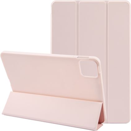 Mobigear Tri-Fold Gel iPad Air 11 tum (2025) TPU / Konstläder Plånboksfodral - Rosa
