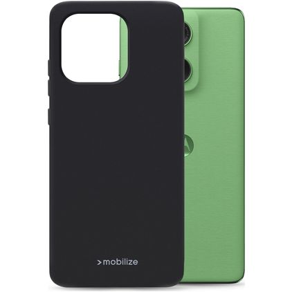 Mobilize Rubber Gelly Motorola Edge 60 Neo Flexibilní TPU Zadní kryt - Černá