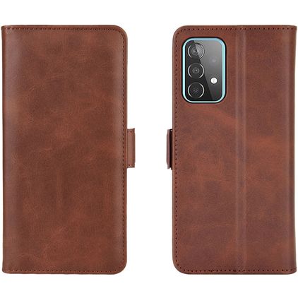 Mobigear Slim Magnet Samsung Galaxy A52s 5G Wallet case - Brown