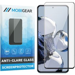 Mobigear Premium Xiaomi 12T Pro Glas Skærmbeskytter - Case Friendly - Sort