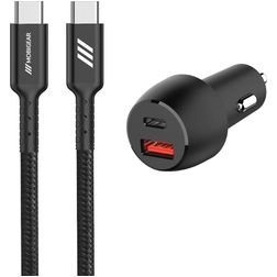 Mobigear Essentials Dual USB / USB-C Billader USB-C 1 m Power Delivery 48W - Sort