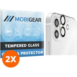 Mobigear iPhone 12 Mini Tempered Glass Camera Protector - Case Friendly (2-Pack)
