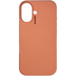 Nudient Base iPhone 16 Plus Silikon Skal - Peach Orange