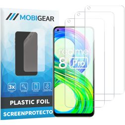 Mobigear Realme 8 Pro Protezione schermo in pellicola - Compatibile con le cover (confezione da 3)