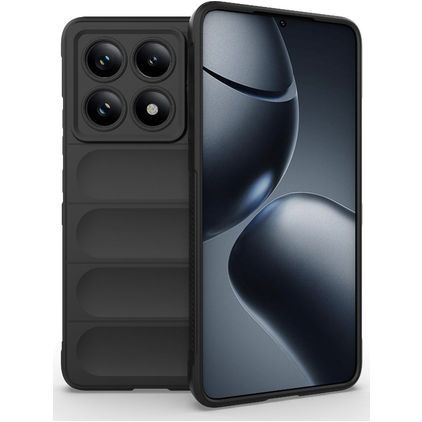 Mobigear Bumpy Xiaomi 14T Pro Flexibilní TPU Zadní kryt - Černá