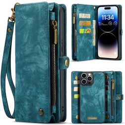 CaseMe 008 iPhone 15 Pro Max Case Detachable 2-in-1 Wallet Case Wallet - Blue