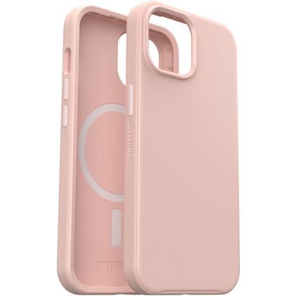 OtterBox Symmetry iPhone 15 MagSafe Funda Plástico rígido Carcasa Antigolpes - Rosa