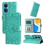 Mobigear Sunflower HONOR X7 Cover a libro portafoglio - Verde