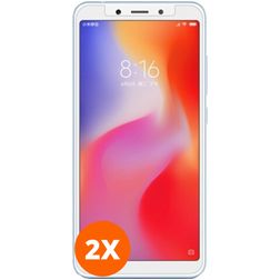 Mobigear Xiaomi Redmi 6A Härdat glas Skärmskydd - Skalvänligt (2-pack)