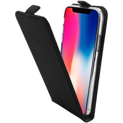 Mobiparts Premium iPhone X Flipcover - Sort