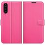 Mobigear Classic Sony Xperia 10 III Cover a libro portafoglio - Magenta