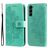Mobigear Flowers Samsung Galaxy S23 Wallet case - Green