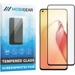 Mobigear Premium OPPO Reno 8 Pro Vidro temperado Película de ecrã - Compatível com capas - Preto