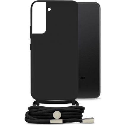 Mobilize Lanyard Gelly Samsung Galaxy S22 Flexible TPU Case with lanyard - Black