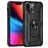 Mobigear Armor Ring iPhone 13 Hårdt Bagsidecover Stødsikkert med ringholder - Sort