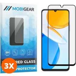 Mobigear Premium HONOR X7 Vetro Protezione schermo - Compatibile con le cover - Nero (confezione da 3)