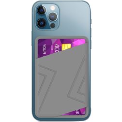 Mobigear Wallet Pouch Silikoni Korttikotelo - 2 korttia - MagSafe-yhteensopiva - Harmaa