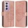 Mobigear Butterfly OPPO Reno 12 Pro Funda tipo libro Cartera - Oro rosa