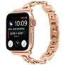 Mobigear Paris Correa Acero inoxidable Cierre de mariposa para Apple Watch - 49/46/45/44 mm - Oro rosa