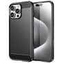 Mobigear Brushed Slim iPhone 16 Pro Max Flexibel TPU Skal - Svart