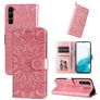 Mobigear Sunflower Samsung Galaxy S23 Capa livro Carteira - Rosa