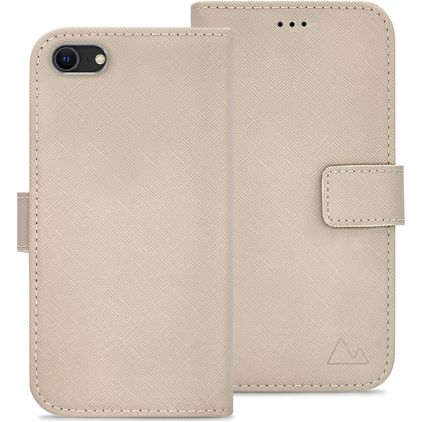 My Style Flex Wallet iPhone SE (2020) Funda tipo libro Cartera - Warm Taupe