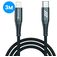 Mobigear Nylon Kabel USB-C do Apple Lightning MFI 3 m - Czarny