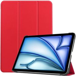 Mobigear Tri-Fold iPad Air 13 polegadas (2025) Capa livro - Vermelho