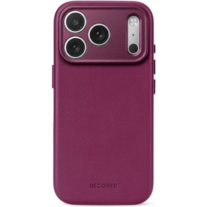 Decoded iPhone 18 Pro MagSafe Vera pelle Back cover Antiurto - Aubergine